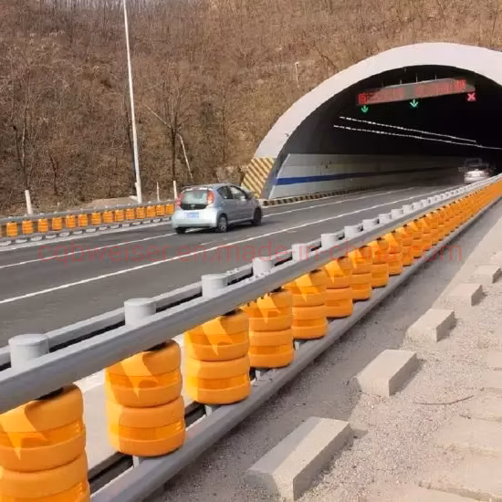 Mousse/EVA Traffic Highway utilisé barrière à rouleaux de sécurité barrière roulante de sécurité