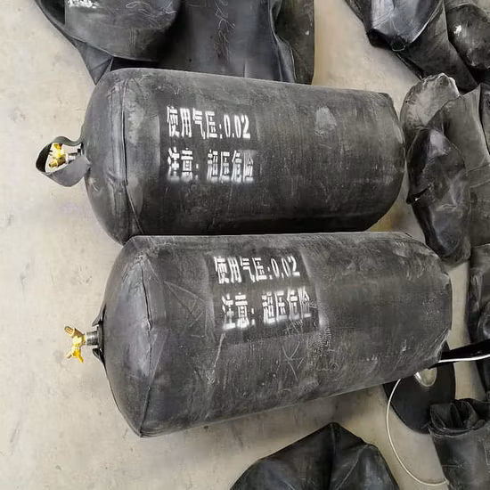 La Chine approvisionnement d'usine de grande taille bloquant l'eau du pipeline d'airbag bouchant l'airbag en caoutchouc